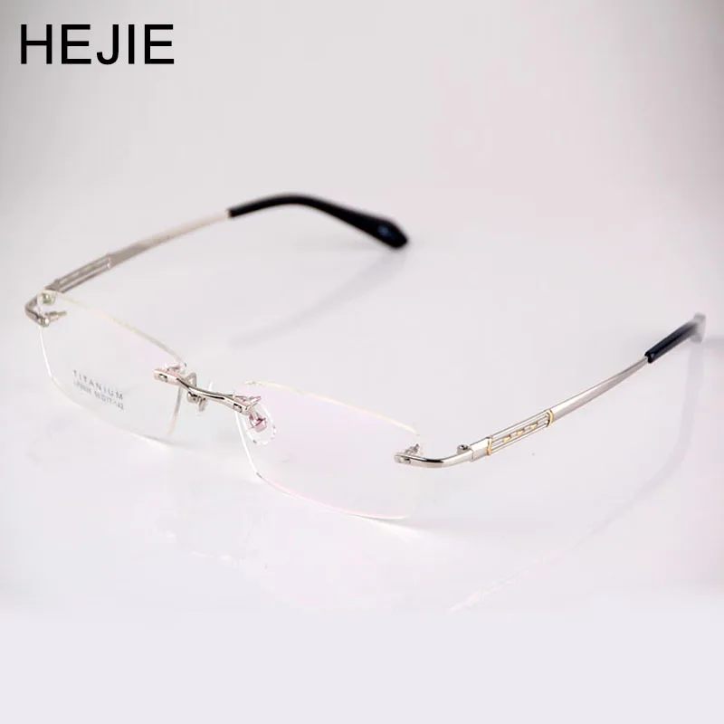 HEJIE Men Pure Titanium Rimless Eyeglasses Frames Ultra-light Clear Lens Brand Glasses Frame For Males Size 56-17-142mm Y8926
HEJIE Men Pure Titanium Rimless Eyeglasses Frames Ultra-light Clear Lens Brand Glasses Frame For Males Size 56-17-142mm Y8926