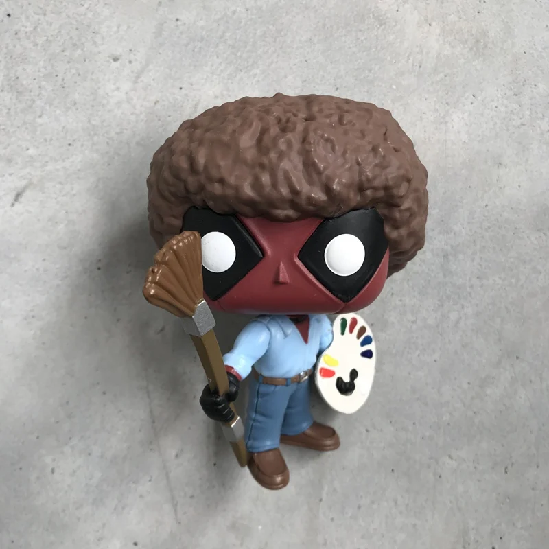 deadpool funko pop bob ross