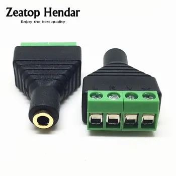 50Pcs 3.5mm 4Ploe 1/8 Inch Stereo Female Plug to AV Screw Video Balun Terminal Jack 3.5mm Female 4Pin Terminal Block Connector
50Pcs 3.5mm 4Ploe 1/8 Inch Stereo Female Plug to AV Screw Video Balun Terminal Jack 3.5mm Female 4Pin Terminal Block Connector