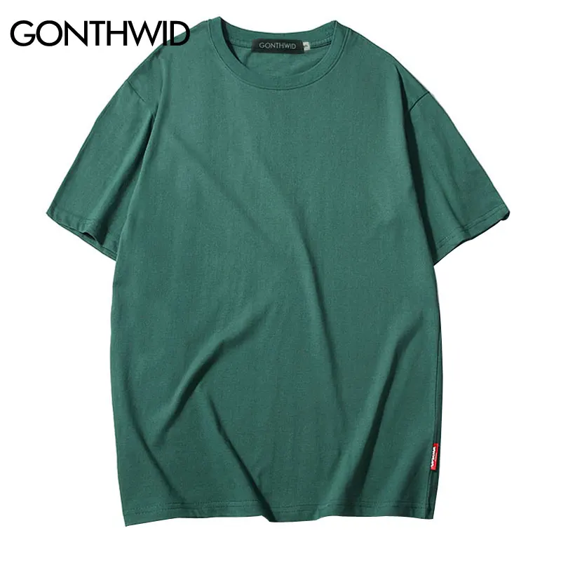 GONTHWID Casual Cotton Solid Tshirts Men Women Hip Hop Crewneck Short Sleeve Blank Streetwear Tops Tees Summer Male T Shirts 3XL
GONTHWID Casual Cotton Solid Tshirts Men Women Hip Hop Crewneck Short Sleeve Blank Streetwear Tops Tees Summer Male T Shirts 3XL