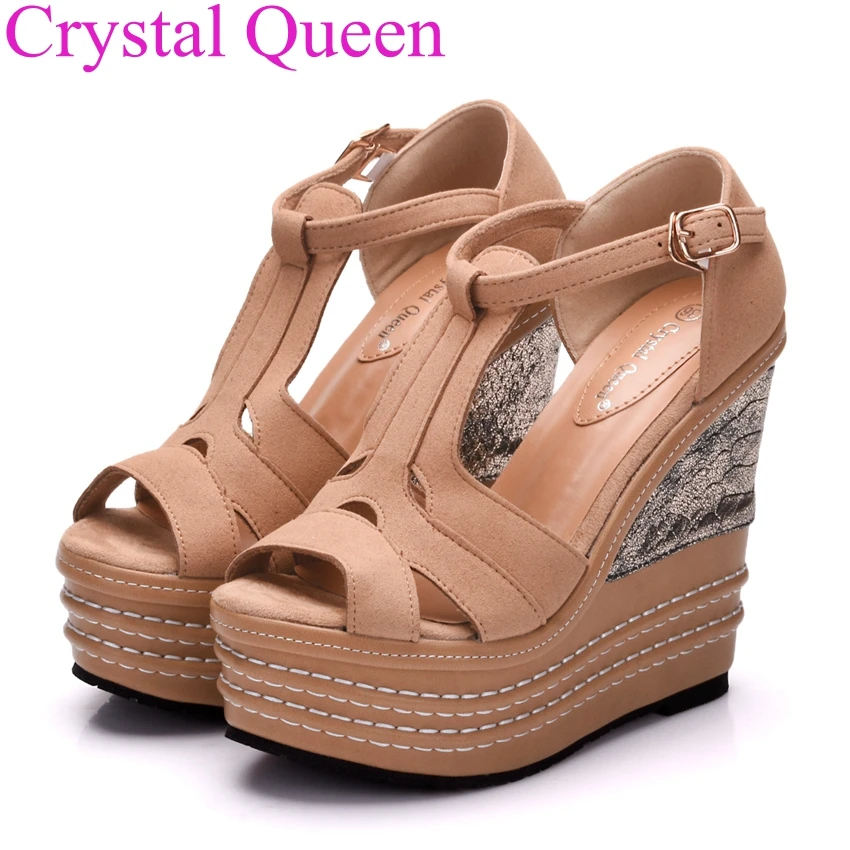 Crystal Queen 16cm wedges platform sandals shoes high heel sandals 14cm wedges sandals for women platform sandals
Crystal Queen 16cm wedges platform sandals shoes high heel sandals 14cm wedges sandals for women platform sandals