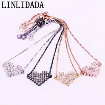 8Pcs Charm Fashion Adjusted Bracelet, Clear CZ Zirconia Heart Link Chain Bracelets for Women Jewelry
8Pcs Charm Fashion Adjusted Bracelet, Clear CZ Zirconia Heart Link Chain Bracelets for Women Jewelry