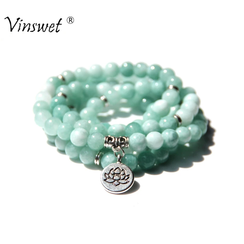 New Woman Mala Necklace & Bracelets for Women Men Green Angelite Jades Yoga Bracelet Mala Lotus 108 Beads Bracelet Dropshipping
New Woman Mala Necklace & Bracelets for Women Men Green Angelite Jades Yoga Bracelet Mala Lotus 108 Beads Bracelet Dropshipping