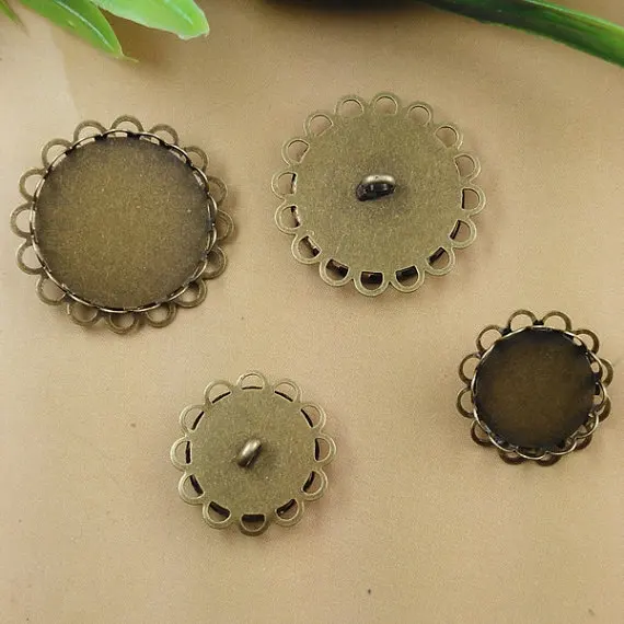 20pcs Blank Brass Button Base Antique Bronzed Double Lace Frame 14/16/18/20/25/30mmRound Bezel Setting Back Ring wholesale
20pcs Blank Brass Button Base Antique Bronzed Double Lace Frame 14/16/18/20/25/30mmRound Bezel Setting Back Ring wholesale