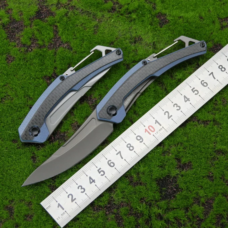 OEM 1225 Carabiner Handle Folding Knife 8cr13mov Gray Blade Blue G10+Carbon fiber+Steel Handle Pocket Survival Utility EDC Tool
OEM 1225 Carabiner Handle Folding Knife 8cr13mov Gray Blade Blue G10+Carbon fiber+Steel Handle Pocket Survival Utility EDC Tool