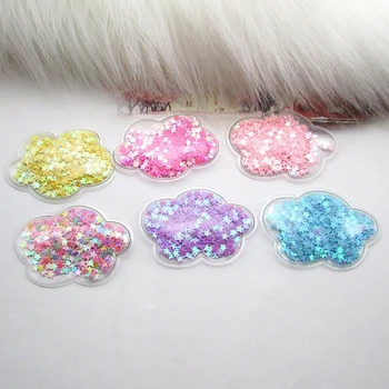 10 Pcs 4*6cm Transparent Bling Bling Sequin Inside Cloud Patches Appliques for Children Clip and DIY Hair Clip Accessories
10 Pcs 4*6cm Transparent Bling Bling Sequin Inside Cloud Patches Appliques for Children Clip and DIY Hair Clip Accessories