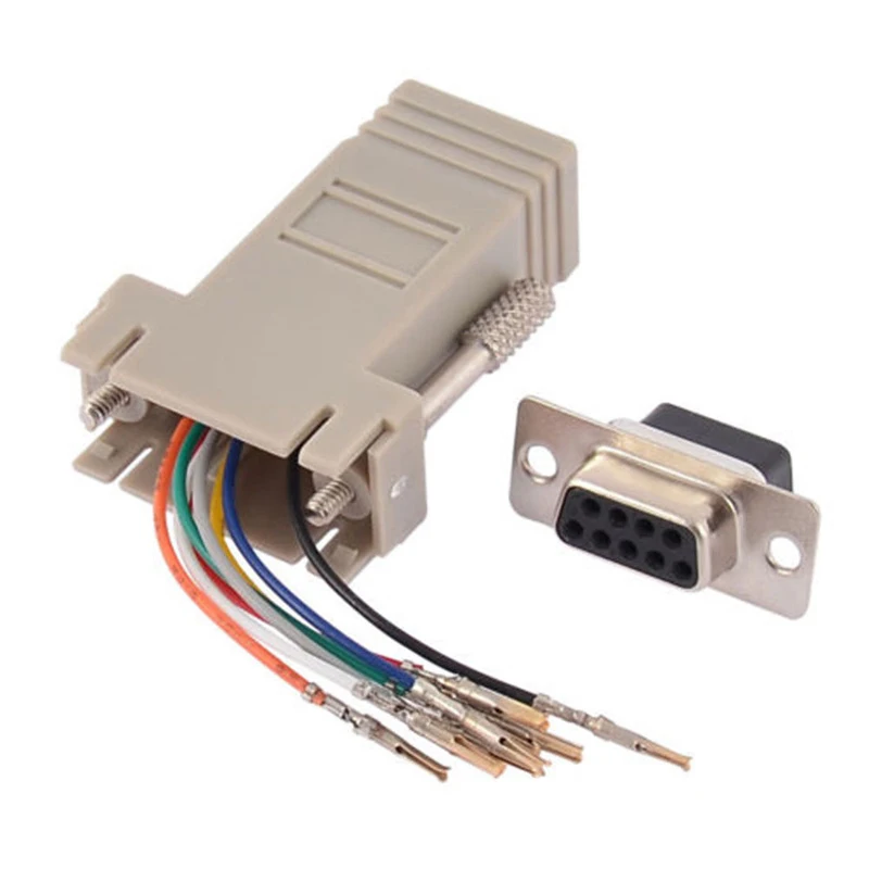 DB9 Female to RJ45 Female DB9 to RJ45 Adapter Connector rs232 modular cab-9as-fdte to rj45 db9
DB9 Female to RJ45 Female DB9 to RJ45 Adapter Connector rs232 modular cab-9as-fdte to rj45 db9
