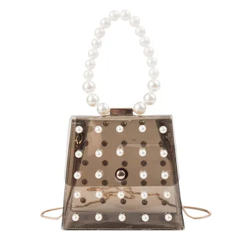 Summer 2019 New Handbag Girl Pearl Handbags Transparent Jelly Single Shoulder Slant Chain Cross Body Designer Bags
Summer 2019 New Handbag Girl Pearl Handbags Transparent Jelly Single Shoulder Slant Chain Cross Body Designer Bags