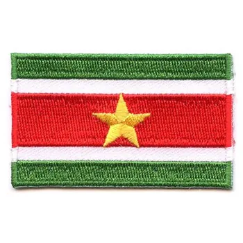 Embroidery Suriname Flag Patch Made by Twill with Flat Broder and Iron On Backing Accept Custom and Free Shipping by Post
Embroidery Suriname Flag Patch Made by Twill with Flat Broder and Iron On Backing Accept Custom and Free Shipping by Post