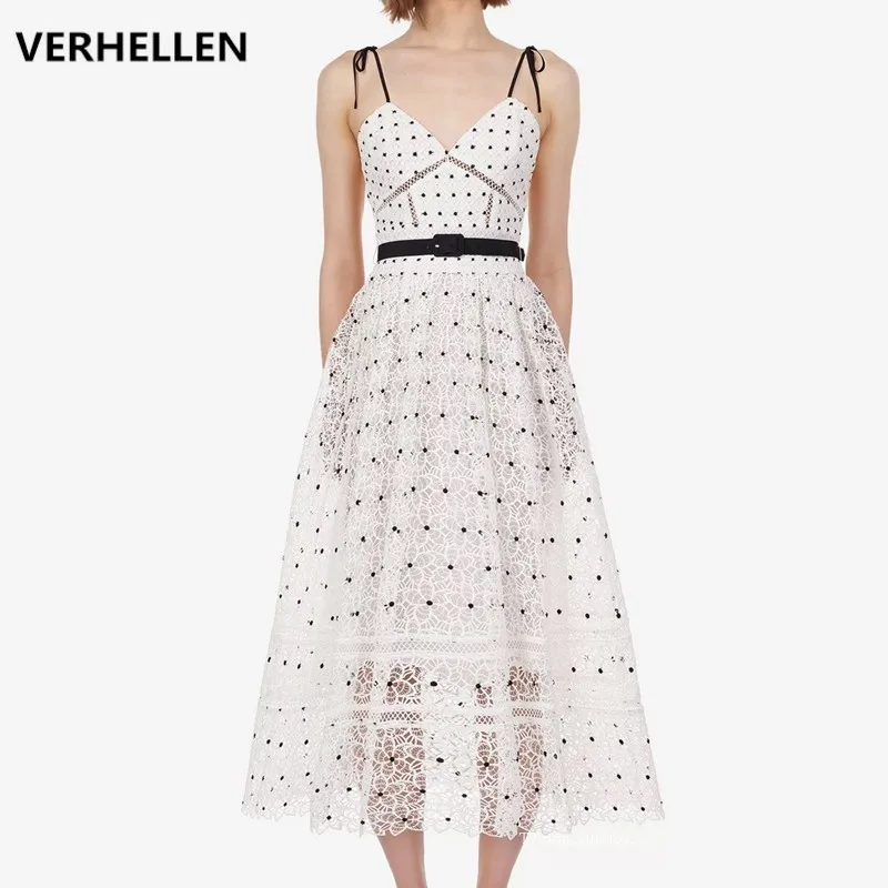 VERHELLEN High Quality Self Portrait Dress 2019 Summer Women's Sleeveless V-Neck Sexy Hollow Out Lace Party Elegant Long Dress
VERHELLEN High Quality Self Portrait Dress 2019 Summer Women's Sleeveless V-Neck Sexy Hollow Out Lace Party Elegant Long Dress
