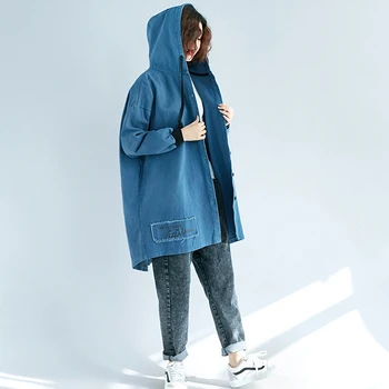 Women's New Spring Autumn Korean version of the loose large size coat women's hooded cartoon print tassel single-breasted coat
Women's New Spring Autumn Korean version of the loose large size coat women's hooded cartoon print tassel single-breasted coat