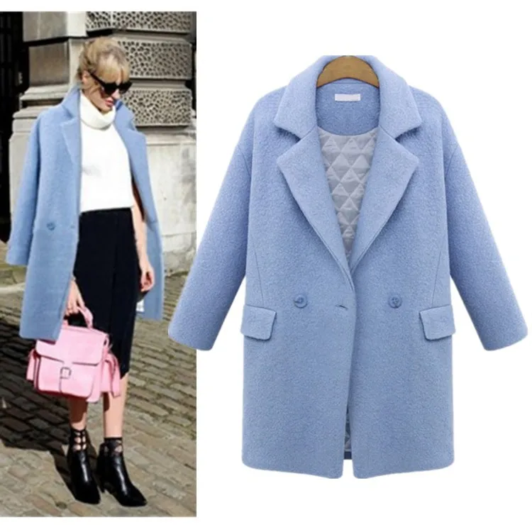2019 New Fashion Pure Color Women's Wool Coat Thicken Plus Cotton Woolen Jacket Autumn Winter Outwear Plus Size Warm Overcoats
2019 New Fashion Pure Color Women's Wool Coat Thicken Plus Cotton Woolen Jacket Autumn Winter Outwear Plus Size Warm Overcoats