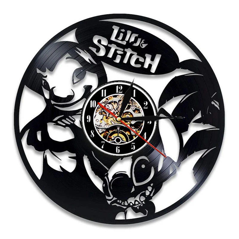 Vintage Vinyl Record Wall Clock Design for Bedroom Kovides Lilo & Stitch Clocks Wall Watch Home Decor Birthday Gift for Kids
Vintage Vinyl Record Wall Clock Design for Bedroom Kovides Lilo & Stitch Clocks Wall Watch Home Decor Birthday Gift for Kids