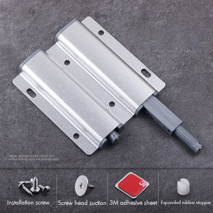 Double Magnetic Touch Catch Latch Push to Open Rebound Device Catch for Cabinet Closet Door Home Furniture 82.5x89mm, Silver
Double Magnetic Touch Catch Latch Push to Open Rebound Device Catch for Cabinet Closet Door Home Furniture 82.5x89mm, Silver