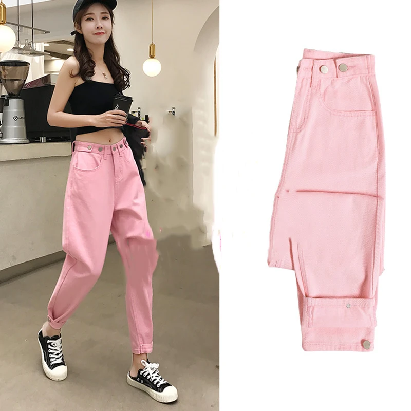 Fashion High Waist Pants Woman 2019 Candy Colors Large Size Pants Casual Overalls Trousers For Women Harajuku Hip Hop Pants
Fashion High Waist Pants Woman 2019 Candy Colors Large Size Pants Casual Overalls Trousers For Women Harajuku Hip Hop Pants