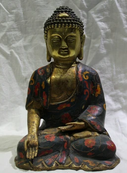 bi001494 12" Tibet Buddhism Cloisonne Bronze Gild Seat Shakyamuni Amitabha Buddha Statue
bi001494 12" Tibet Buddhism Cloisonne Bronze Gild Seat Shakyamuni Amitabha Buddha Statue
