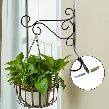 European Style Wall Hanging Flowerpot Bracket Iron Flower Stand Balcony Home Decoration Iron Plants Pots Hooks
European Style Wall Hanging Flowerpot Bracket Iron Flower Stand Balcony Home Decoration Iron Plants Pots Hooks