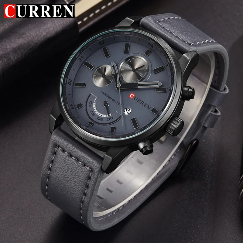 Curren Mens Watches Top Brand Luxury Quartz-Watch Men Round Analog Watch With Date Display Male Military Sports Wrist Watch 8217
Curren Mens Watches Top Brand Luxury Quartz-Watch Men Round Analog Watch With Date Display Male Military Sports Wrist Watch 8217