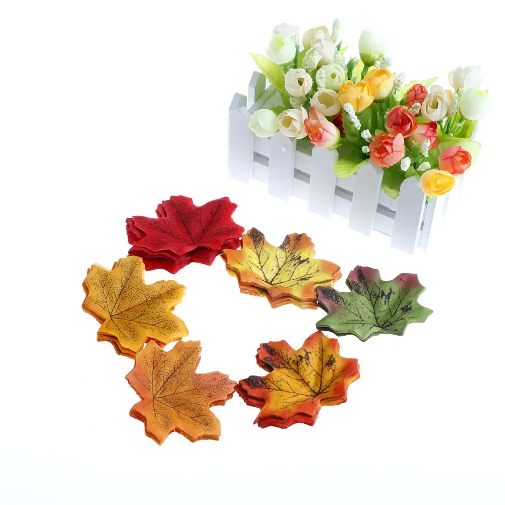 50pcs/Lot Party Decoration Craft Multicolor Fall Vivid Fake Flower Leaf Artificial Silk Maple Leaves For Home Wedding
50pcs/Lot Party Decoration Craft Multicolor Fall Vivid Fake Flower Leaf Artificial Silk Maple Leaves For Home Wedding