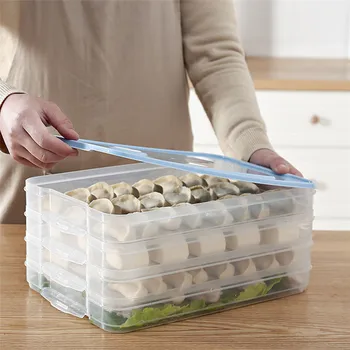 Refrigerator Dumplings Container 1PC Single Layer Refrigerator Food Dumplings Airtight Storage Container Plastic Box 0523#30
Refrigerator Dumplings Container 1PC Single Layer Refrigerator Food Dumplings Airtight Storage Container Plastic Box 0523#30