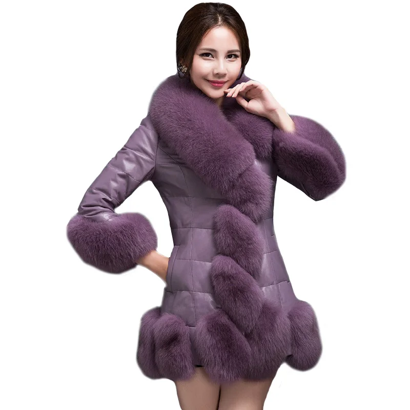 Hot 2017 Parka Winter Jacket Women Fur Collar Warm Thick PU Parkas Outerwear Winter Coat Women New Winter Collection Down Jacket
Hot 2017 Parka Winter Jacket Women Fur Collar Warm Thick PU Parkas Outerwear Winter Coat Women New Winter Collection Down Jacket