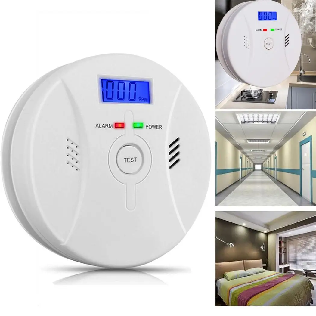 Combination Carbon Monoxide Smoke Alarm Poisoning Sensor Detector | Безопасность и защита