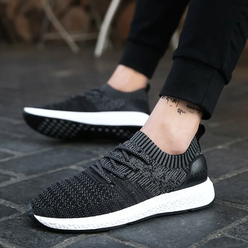 High quality Fashion Men's Sneakers Socks Knit Men Shoes Sneakers Men Light Breathable Comfortable lace up running Shoes
High quality Fashion Men's Sneakers Socks Knit Men Shoes Sneakers Men Light Breathable Comfortable lace up running Shoes