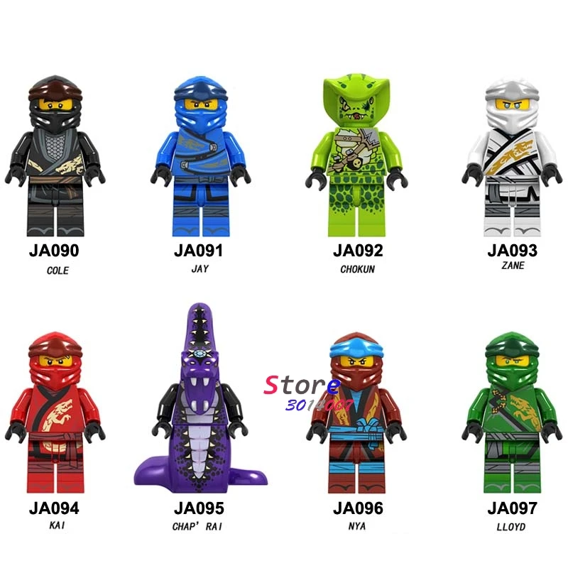 Single Model Building Blocks Ninja Series Action Figure COLE JAY CHOKUN ZANE KAI NYA LLOYD Chokun Snappa Shark Toys for children
Single Model Building Blocks Ninja Series Action Figure COLE JAY CHOKUN ZANE KAI NYA LLOYD Chokun Snappa Shark Toys for children
