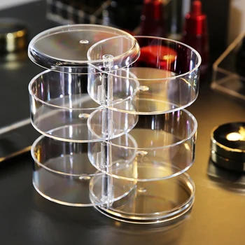Multifunction 4 Cylinder Case Rotatable Clear Jewelry Organizer For Cosmetics Boite De Rangement Makeup Desk Storage Holder C45
Multifunction 4 Cylinder Case Rotatable Clear Jewelry Organizer For Cosmetics Boite De Rangement Makeup Desk Storage Holder C45
