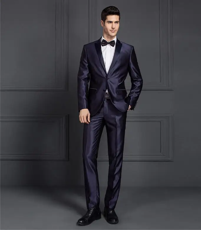 2019luxury Men Shiny Blue Black Gray Groom Wedding Custom Slim Fit Suit Two Buttons Male Formal Suit Men Suits for Wedding
2019luxury Men Shiny Blue Black Gray Groom Wedding Custom Slim Fit Suit Two Buttons Male Formal Suit Men Suits for Wedding