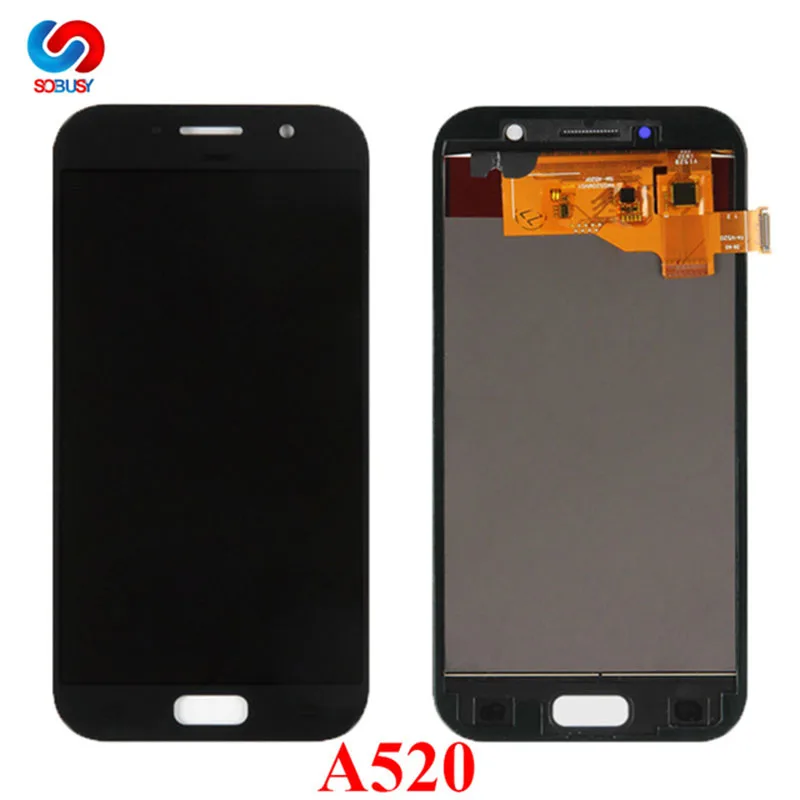 Для Samsung Galaxy A5 2017 a520f SM A520F A520 ЖК дисплей сенсорный экран дигитайзер стеклянная