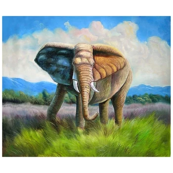 Full Square/Round Drill DIY Diamond Painting Cartoon painting steppe elephant Diamond Embroidery Cross Stitch Handicrafts Decor 
Full Square/Round Drill DIY Diamond Painting Cartoon painting steppe elephant Diamond Embroidery Cross Stitch Handicrafts Decor