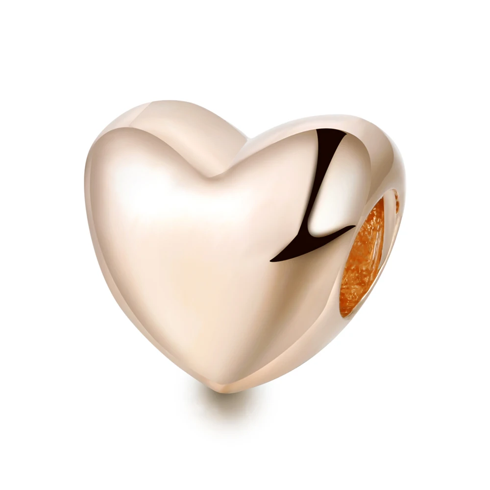 Pandulaso Big Smooth Heart Charm Fits Fashion Female 925 Sterling Silver Jewelry Bracelets For Woman DIY Rose Gold Beads
Pandulaso Big Smooth Heart Charm Fits Fashion Female 925 Sterling Silver Jewelry Bracelets For Woman DIY Rose Gold Beads