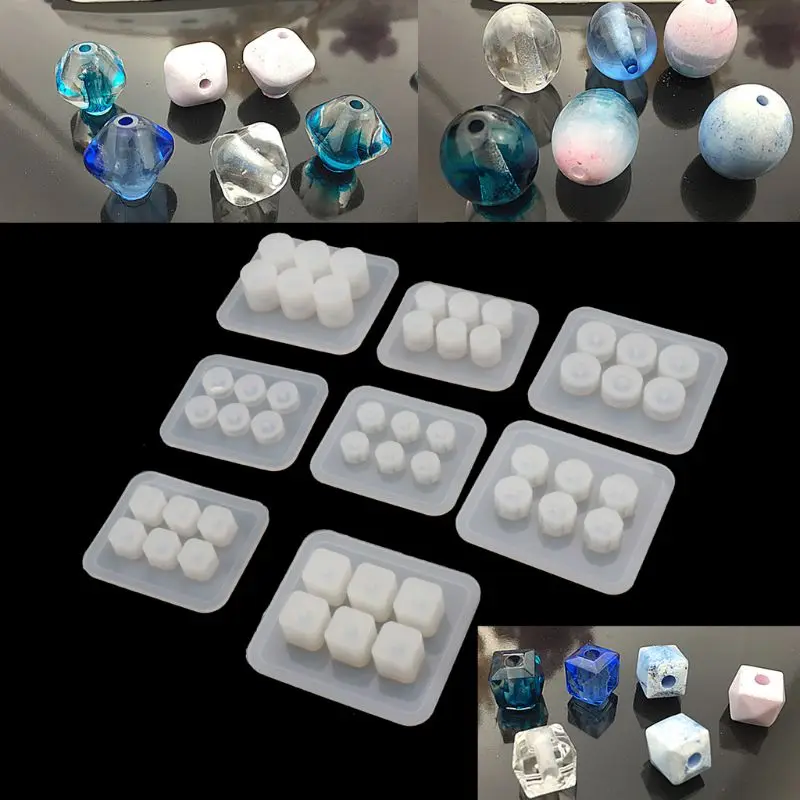 Jewelry Silicone Round Square Oval Shape Bead Mold Resin DIY Jewelry Beads Bracelet Necklace Craft Tool Beads For Jewelry Making
Jewelry Silicone Round Square Oval Shape Bead Mold Resin DIY Jewelry Beads Bracelet Necklace Craft Tool Beads For Jewelry Making