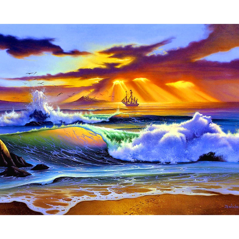 Full Square/Round Drill 5D DIY Diamond Painting "sunset beach" 3D Embroidery Cross Stitch Mosaic Rhinestone Home Decor Gift
Full Square/Round Drill 5D DIY Diamond Painting "sunset beach" 3D Embroidery Cross Stitch Mosaic Rhinestone Home Decor Gift