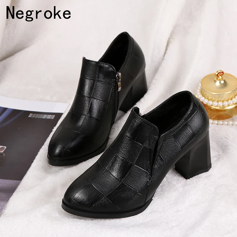 Sexy Women Pumps Casual High Heels Party Wedding Platform Shoes Woman Black Leather Women Shoes Rubber Feetwear
Sexy Women Pumps Casual High Heels Party Wedding Platform Shoes Woman Black Leather Women Shoes Rubber Feetwear