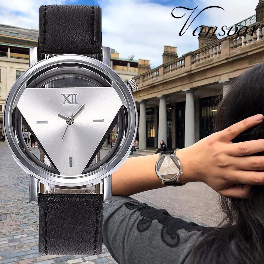 Vansvar Brand Fashion Women Hollow Out Triangle Watch Casual Leather Strap Quartz Watch Relogio Feminino Hot Dropshipping
Vansvar Brand Fashion Women Hollow Out Triangle Watch Casual Leather Strap Quartz Watch Relogio Feminino Hot Dropshipping