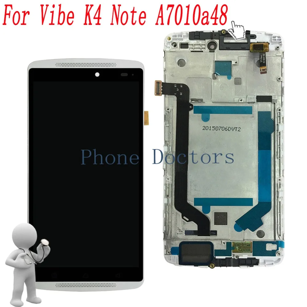 5.5 inch Full LCD DIsplay + Touch Screen Digitizer + Frame Cover Assembly For Lenovo Vibe K4 Note A7010a48
5.5 inch Full LCD DIsplay + Touch Screen Digitizer + Frame Cover Assembly For Lenovo Vibe K4 Note A7010a48