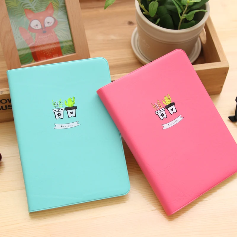 Sunshine Blossom Macaron Color Leather Notebook Personal Agenda Organizer Diary Weekly Planner Notepad Gifts Korean Stationery