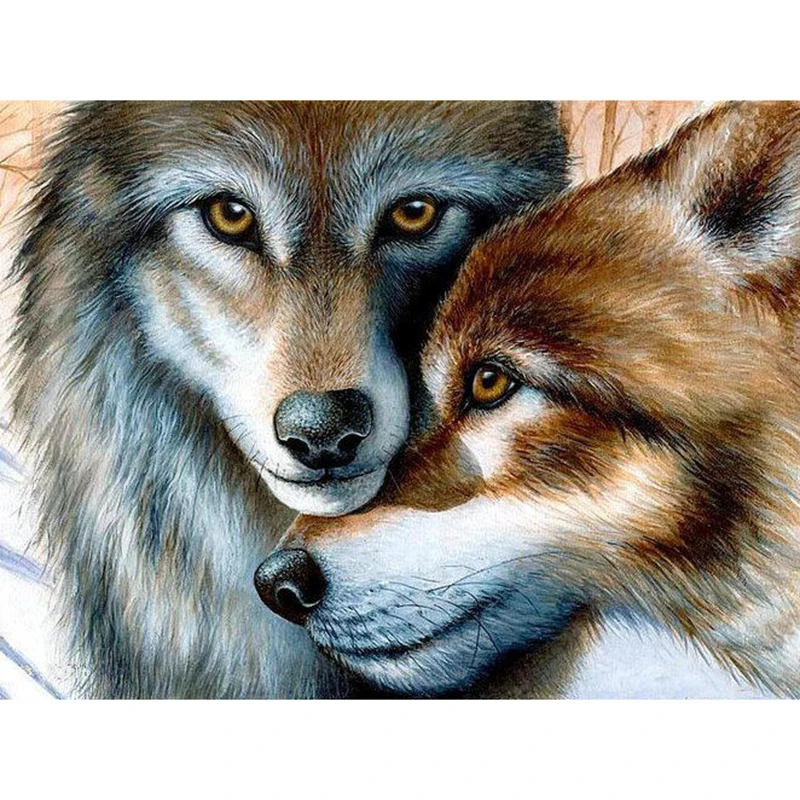 5D Animal Diamond Painting Diamond Embroidery Wolf mate Cross Stitch Mosaic Diy Full Square / Round Drill Gift Home Decor--026
5D Animal Diamond Painting Diamond Embroidery Wolf mate Cross Stitch Mosaic Diy Full Square / Round Drill Gift Home Decor--026