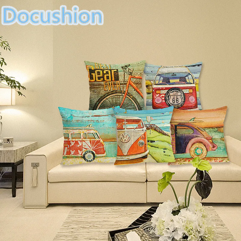 Retro Bus Print Cushion Cover Home Decor Decorative Cushion Case Throw Pillow Cover Linen Cushion for Sofa Decorative Pillows
Retro Bus Print Cushion Cover Home Decor Decorative Cushion Case Throw Pillow Cover Linen Cushion for Sofa Decorative Pillows