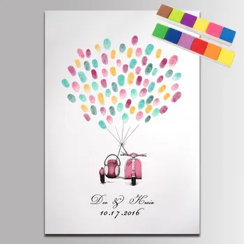 Pink diy Wedding Motorcycle Ballon Guest Book Fingerprint Wedding Canvas Painitng Siganuture Book for Party Wedding Decoration
Pink diy Wedding Motorcycle Ballon Guest Book Fingerprint Wedding Canvas Painitng Siganuture Book for Party Wedding Decoration