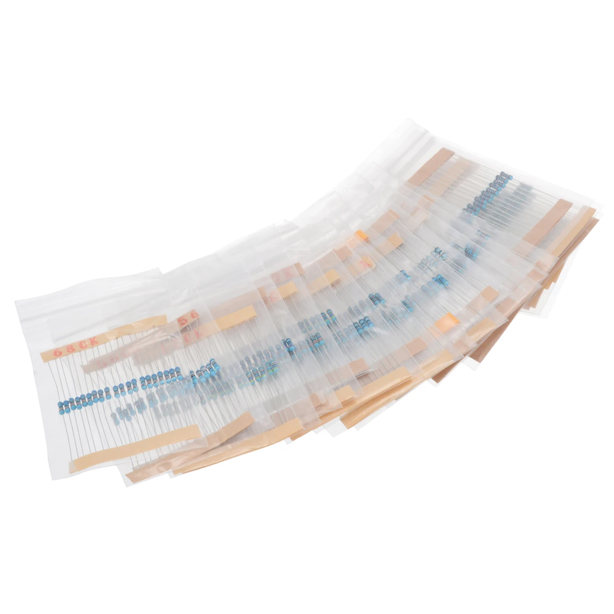 1460pcs 1/4W Metal Film Resistor Kit Assortment Set Labelled 1% Precision 73 Kinds Of Resistance Electronic Tools