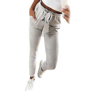 Women Solid Color High Waist Harem Pants Ladies Casual Slim Skinny Long Straight Pants Pencil Pants Trousers With Belt
Women Solid Color High Waist Harem Pants Ladies Casual Slim Skinny Long Straight Pants Pencil Pants Trousers With Belt