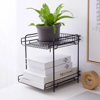 Dsektop Storage Shelf Double Layer Iron Rack Cosmetic Books Shelves Holder Office Desk Sundries Makeup Organizer Home Decoration
Dsektop Storage Shelf Double Layer Iron Rack Cosmetic Books Shelves Holder Office Desk Sundries Makeup Organizer Home Decoration