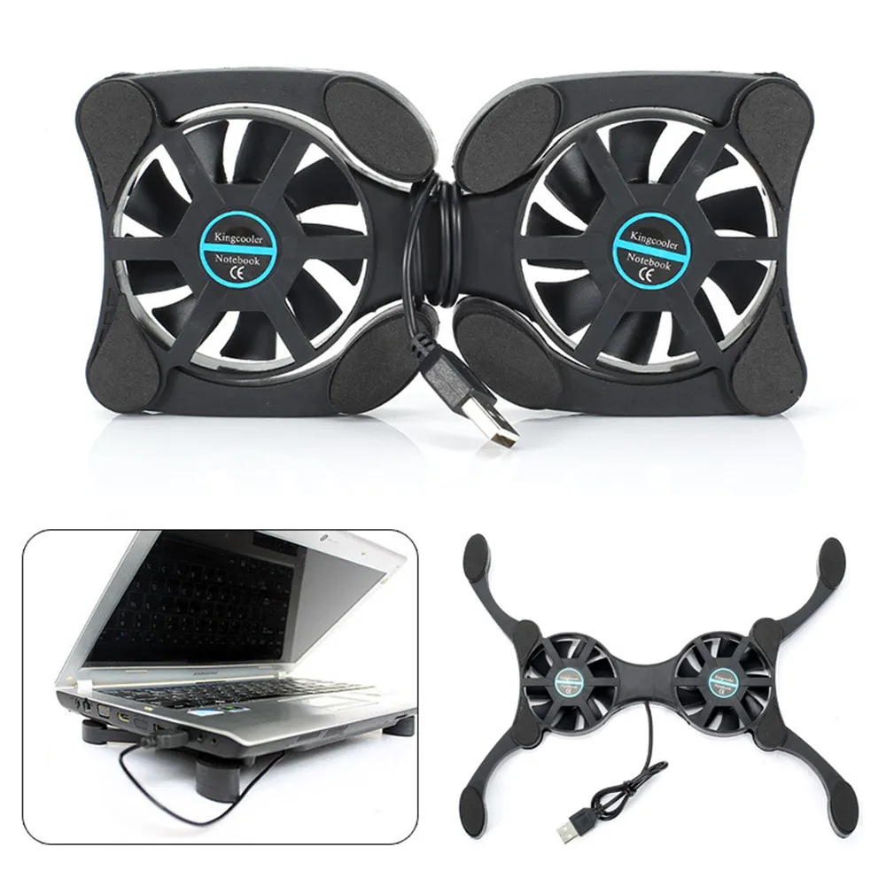 Mini Octopus Laptop 2 Fans Cooler Stand Cooling Pad Folding Coller Rotatable USB Fan Cooling Pad for 7"-15" Laptop PC Computer
Mini Octopus Laptop 2 Fans Cooler Stand Cooling Pad Folding Coller Rotatable USB Fan Cooling Pad for 7"-15" Laptop PC Computer