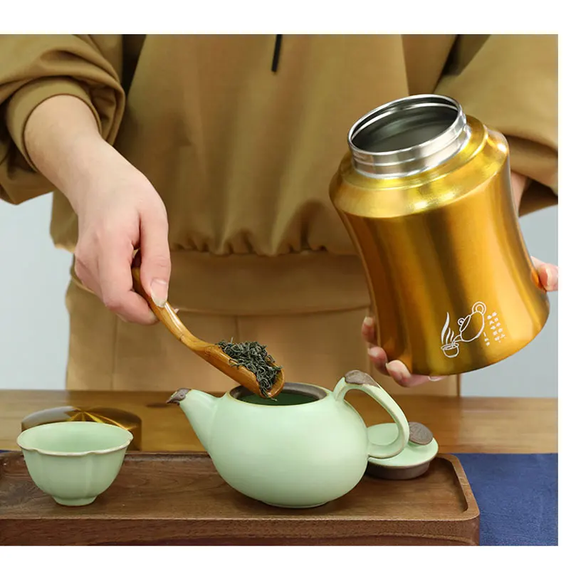 304 stainless steel tea box storage container sealing metal tea coffee canister caddy boxes jar
304 stainless steel tea box storage container sealing metal tea coffee canister caddy boxes jar