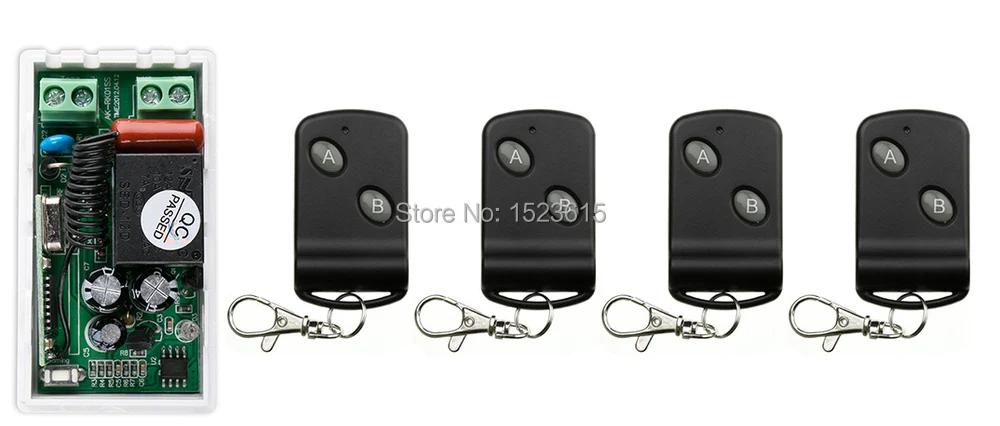 High quality AC220V 1CH 10A Wireless Power Switch System teleswitch 1 Receiver & 4 Transmitter Learning Code Toggle Momentary
High quality AC220V 1CH 10A Wireless Power Switch System teleswitch 1 Receiver & 4 Transmitter Learning Code Toggle Momentary