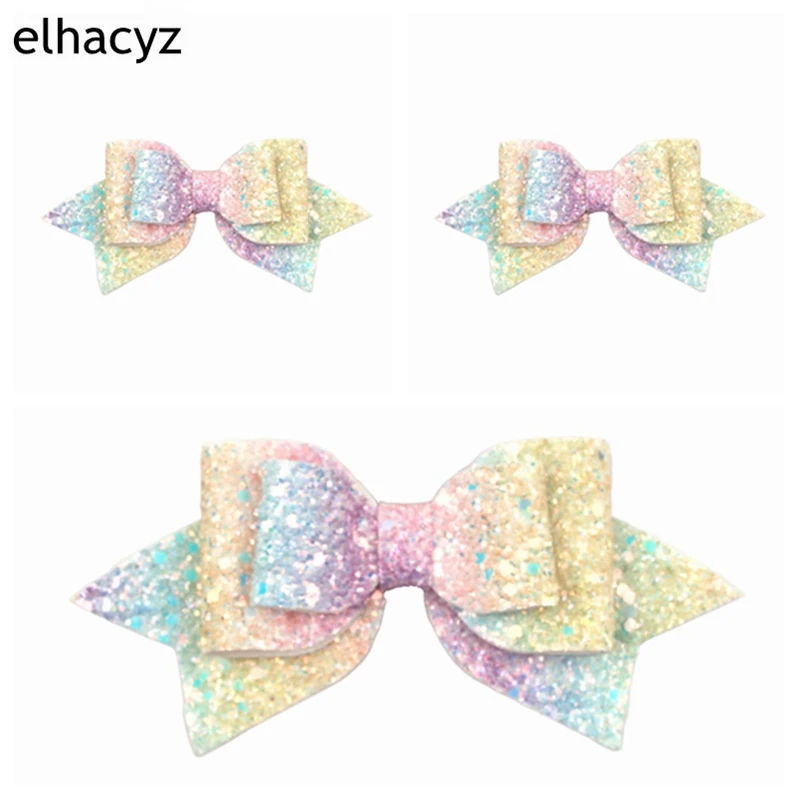 5'' New Bowknot Hair Accessories Hairpin Clips Glitter Lolita Rainbow Hair Bows Tie Party DIY Headwear Cute Girls Barrette
5'' New Bowknot Hair Accessories Hairpin Clips Glitter Lolita Rainbow Hair Bows Tie Party DIY Headwear Cute Girls Barrette