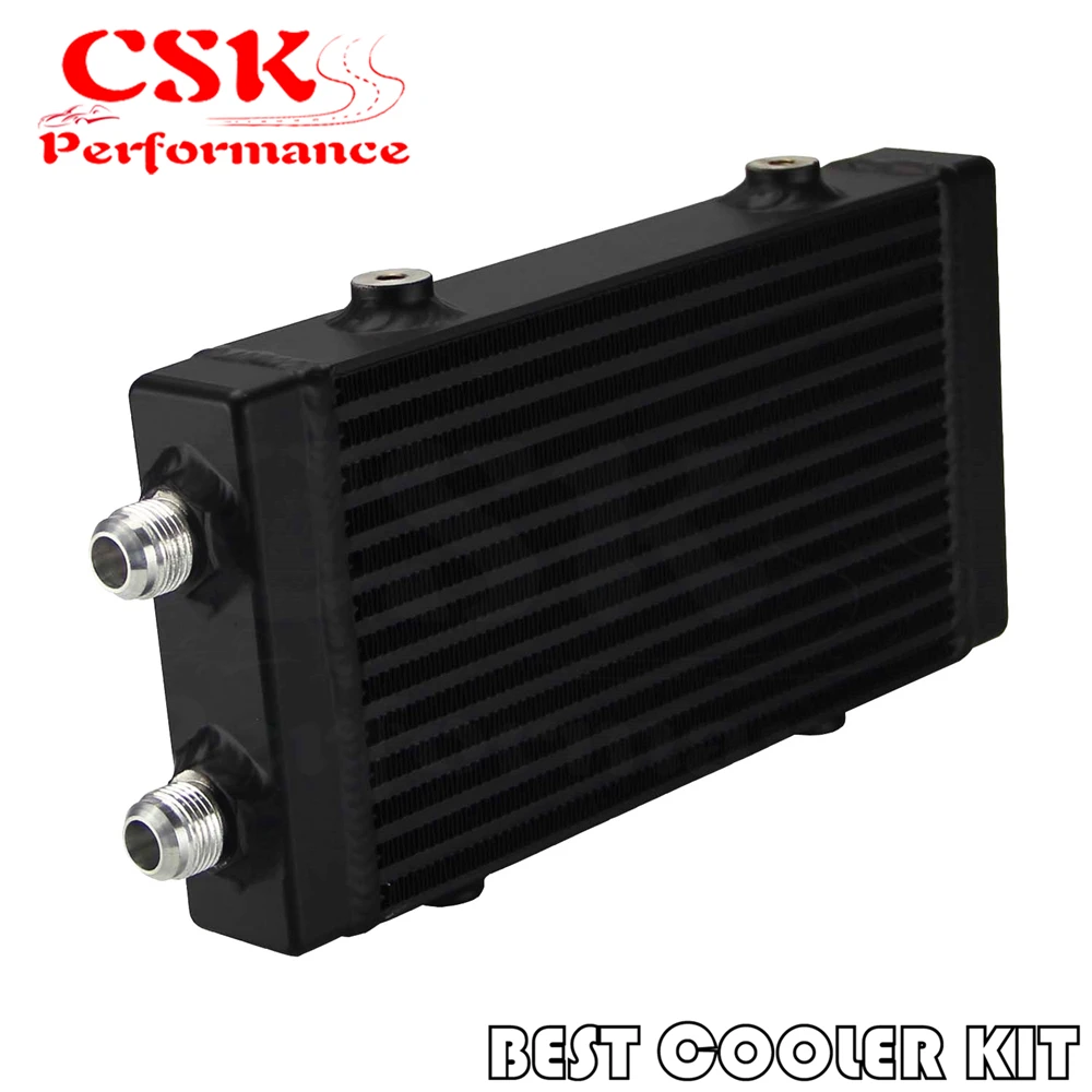 Universal Dual Pass Bar & Plate Oil Cooler 9.5"x5.5"x1.58" Core small Silver/Black
Universal Dual Pass Bar & Plate Oil Cooler 9.5"x5.5"x1.58" Core small Silver/Black